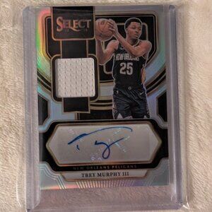 O1 2023 PANINI Trey Murphy III Auto/Jersey Swatch/Numbered 172/199 Card #AM-MUR
